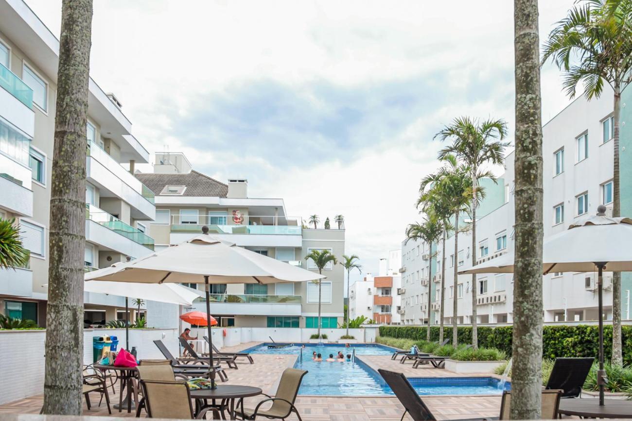 Apto 3 quartos, sacada com churrasqueira e linda piscina em condomínio nos Ingleses Florianopolis Exterior foto